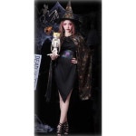 할로윈코스튬 할로윈옷 반티 호러 소품 얼굴 의상 H0164 검은 망토 155-165cm : 효파기