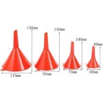 4크기 용 TRD 급유 깔때기 도구 충전 장비 자동차 플라스틱 바이크 오토바이 연료 소형 F : 상찬마켓