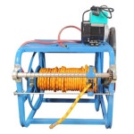 권취기 권자동 물 보관 세차 약줄 농약 호스 릴 워터 48/60V 자동릴+300m 유압 풀커버 : 디자인 블루