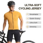 아레스퓨얼 초소프트 6포켓 사이클링 저지 남성 반팔 로드 바이크 셔츠 바이크 자전거 산악 자전거 저지 Army Green Small : 새벽 세 시