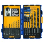 IRWIN 툴스 블랙 옥사이드 드릴 비트 세트, 15피스(314015) 10pc Black Oxide : 이브니크몰
