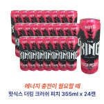 핫식스 더킹 크러쉬 피치 활력음료 355ml 24캔 : 잭팟-몰
