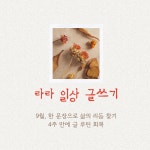 라라 일상 글쓰기 : 라이팅포라이프