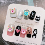 10PCS 3D 악마의 눈 눈동자 네일 아트 매력 합금 Kawaii 액세서리 부품 매니큐어 장식 할로윈 손톱 장식 용품 : 루카스벨