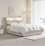 H8263 패브릭 1단 수납 LED 침대 K 1color : 세이프홈즈