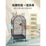 앵무새장 하우스 버드케 놀이터 가정용 사육장 둥지 새장 A세트 스테인리스 바퀴 애완 스몰 싱글 케이지 세트 : 파하뽀