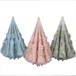 엄마 양산 선 우산 자외 차단 겸 2단 접이식 파라 레이스 공주 자수 H0267 햇빛 썬가리개 : FEELINGMALL