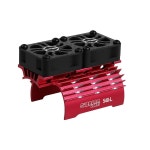 ARAROWN RC 냉각 팬 금속 방열판이 장착된 트윈 30mm 모터 3650 3660 540 550개의 브러시리스 교체 부품 1/10 자동차 트럭 직경 36-38mm... 