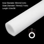리파워 2pcs 파이프 단열 폼 튜브 2 ID x 2-3/4 OD 3피트 열 보존 [구리 수도관 동결 보호용] - 50mmx70mm/흰색 : 루덴트 Ludent