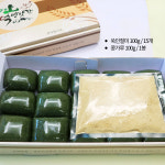 지리산떡방앗간 쑥인절미 1500g 굳지않는 쑥떡 국내산 찹쌀떡 영양간식 떡선물 식사대용 : 지리산떡방앗간