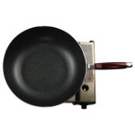 가벼운 32센티 대용량 웍 32 센치 업소용 궁중팬 북경 중식 코팅 중화 튀김 웍 볶음팬 32cm, 레드 : 마바고