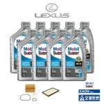 렉서스 LS460 엔진오일 9L+오일필터+에어필터 4세대 (07-17년식) 모빌 슈퍼 0W20 : 오일토반