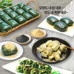 지리산떡방앗간 쑥인절미 1500g 굳지않는 쑥떡 국내산 찹쌀떡 영양간식 떡선물 식사대용 : 지리산떡방앗간