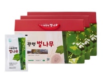 [자연건조100일] 대관령 벌나무즙 해발700고지  액기스 100% 순액  90포 3박스 : 대관령 벌나무 농장