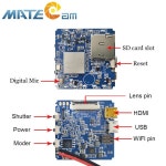 Matecam X7 4K 비디오 미니 USB 카메라 모듈, NT96675 컴팩트 PCB 보드 보안, 무선 와이파이 : 티앤씨 코리아