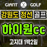 하이원cc 패키지 1박2일 강원도 정선골프장 예약 : 자이언트골프 국내해외예약