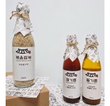 청수방앗간 3종세트 (참기름,들기름,볶음참깨 각350ml) : 영산강사슴농원