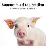 RFID 전자 태그 UHF 860-960KHZ 귀 돼지 소 양 식별 관리 원형 100 개 : 프라임무역90