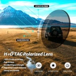 프리미엄 편광 선글라스 자외선 차단 안경 주핀 남성 여성 UV400 보호, 빅 스퀘어 선글라스, 디자이너 쉐이드 레트로 써니 드라이빙... 