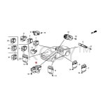 전자 핸드 브레이크 스위치, 주차 14-18 Ac 코드 모델에 적합, 35355-T2J-H01 : PurpleMarket