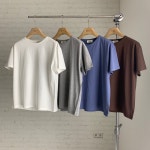 25FW The able 더에이블 소프트 실켓 티셔츠 코튼 베이직 기본 라운드 반팔 티셔츠 : 르메인 lemain