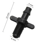 스레드 정수기 부품 1/4 인치가시 커넥터 호스 피팅 관개 정원 파이프 50 : 소로유통N