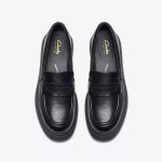 클락스 여성 오리노코3 엣지 Orinoco3 Edge 가죽 로퍼 구두 Black : 에이테니아