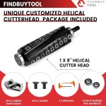 그리즐리 8인치 조인트용 마감 - 커터헤드 처리 카바이드 모델, 저소음, 헬리컬 우수한 가능 36개의 인서트, G0500/G0543/G0586/G0857... 