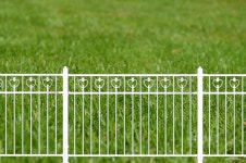 [국내제작] 아트 디자인 휀스 울타리 난간 에벤에셀 라운드보강형 백색 600 1경간 : 주식회사 에이스휀스