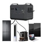 파워 드림 2000W AC 휴대용 태양광 발전소 110V/220V USB 리튬 배터리 점프 스타터 에너지 발전기 : 투포유진상사