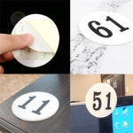 토리스상회 원형 60mm 아크릴 번호판 51~100 사물함번호스티커 : 토리장상회