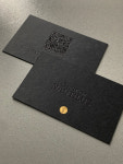앤틱블랙 700g 양면 블랙금박프레스, 로고 무광금박 고급 명함 200매 : 다온고급명함