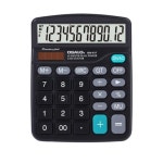 OSALO 837 ABS 데스크탑 태양광 사무용 계산기 - 12자리 디스플레이, 구동, : 하이 체리