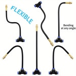 20-5Pcs 무료 벤딩 노란색 구리 안개 노즐 8mm 스트레이트 푸시 잠금 조인트 정원 급수 가습 분무기 : 소로유통N