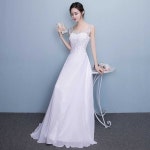 스몰웨딩 심플드레스 연주회의상 세미웨딩촬영 시상드레스 빅사이즈 1. 1. 3017 흰색 롱 S : 팔아서