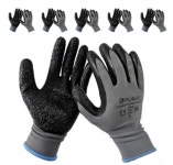 퓨리트 스파이더 라텍스코팅 안전장갑 코팅 절연 물류창고작업 자동차정비 낚시용 목장갑 6켤레 : 웨어올