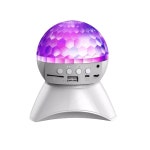 LED 미러볼 회전 휴대용 노래방 조명등 DJ 무대 클럽 1 클래식 화이트 블루투스 스피커 : 조용한내마켓