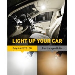AUXITO 194 LED 전구 6000K 화이트 168 2825 W5W T10 웨지 14-SMD 인테리어 자동차 돔 맵 도어 제공 트렁크 주차 번호판 조명, 10 PCS... 