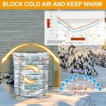 콜릴라 커버 역류 방지 단열재 겨울철 배관 동결 보호를 위한 16인치 20인치 외부용 스프링클러 이중 단열 흰색 : MAAQQ05