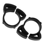 20 Pcs 클립 나일론 스냅 맞는 플라스틱 래칫 클램프 관개 정원 파이프 블랙 : 소로유통N