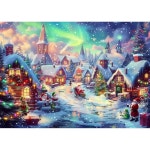 스카이보다 크리스마스 다이아몬드 아트 키트, 이브 페인팅 5D 풀 드릴 DIY 도트 젬 키트 벽 홈 데코 공예 12x16 인치 산타클로스 : 글로베리즈