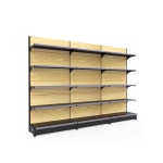 조립식 마트 진열대 쇼케이스 업소용 슈퍼마켓 선반 확장형 70x40x165cm (4층 서브블랙) : 오만가지 마켓