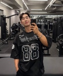 [남녀공용]썬더88 메쉬반팔 짐웨어 헬스 럭비티 립타이드 : 립타이드
