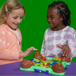 해즈브로 배고픈 하마 닌자 거북이 G1012 슈팅 보드 게임 놀이 장난감 : 토이스테이션