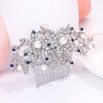 에브리 페이스 오스트리아 크리스탈 크림 모조 진주 우아한 레드버드 플라워 웨딩 프롬 헤어 : 샵인플로리다