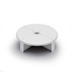비라인 4/4 테이블 / B-Line  4/4 table (Coconut White) : detoi