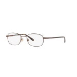 브룩스 브라더스 남성용 BB 363 타원형 처방 안경 프레임, 새틴 다크 브라운/데모 렌즈, 50mm : 덴버1