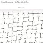 패티킬 배드민턴 네트 배드민턴 코트, 야외 실내 해변 뒷마당을 위한 네트 교체 Green : 새 벽 두 시