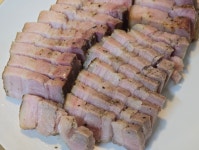 참나무 장작구이 초벌 삼겹살 바베큐 450g : 민트랑쿡