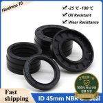 ID 45mm NBR 오일 씰 TC-4555/56/60/65/68/70/72/75/80/85/90/1007/8/10/12mm 니트릴 고무 샤프트 이중 립 가스켓 : 오룡산업